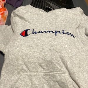 Grey used champion hoodie